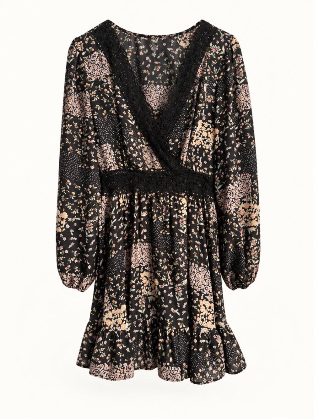Cupshe Floral Dress — Tagged XL, Fits Like a Large
